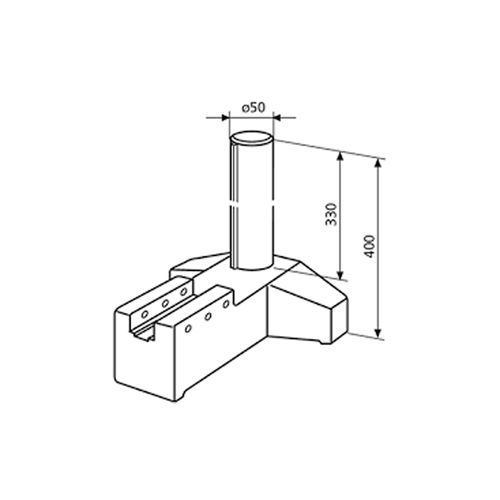 Base with post MAHR 4082705