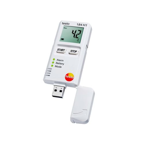 Datalogger USB Temperatura e Umidade 0 a 100%UR -20 a 70°C Relatório PDF HACCP Testo 184-H1 TESTO 0572 1845