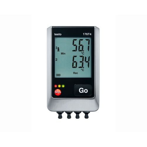 Datalogger Temperatura 4 canais termopar K T J -200 a 1000°C 0,1°C IP65 Testo 176 T4 TESTO 0572 1764