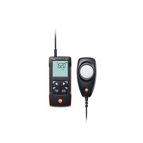 Luxímetro digital 0 a 100000 lx Res 0,1 lx Classe C DIN 5032-7 EN 13032-1 IP40 App Alarme Testo 545 Testo 0563 1545