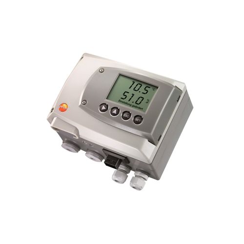 Transmissor de temperatura e umidade Testo 6651 C02 0 a 100%UR Res 0,1%UR Saídas 4 a 20 mA, 0 a 10 V Relés Ethernet IP65 Testo 0555 6651 C02