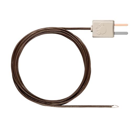 Sonda flexível para fornos Testo Tipo T -50 a +250 °C cabo PTFE 2,0 m Ø1,5 mm EN 13485 HACCP Testo 0603 0646