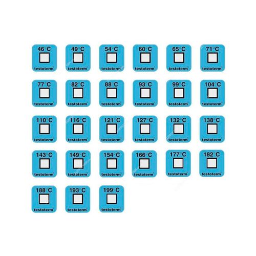 Fita adesiva medição testoterm +77°C (50 pontos) TESTO 0646 1077
