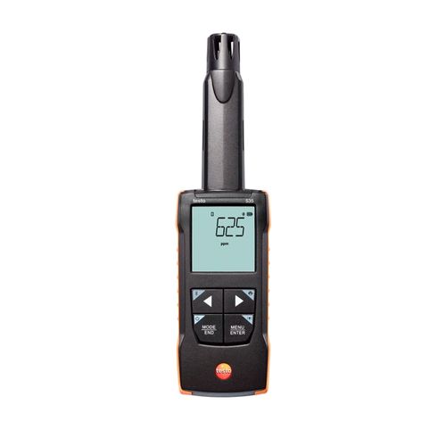 Medidor de CO2 Testo 535 0 a 10000 ppm Res 1 ppm Bluetooth App Alarme sonoro IP40 Testo 0563 0535