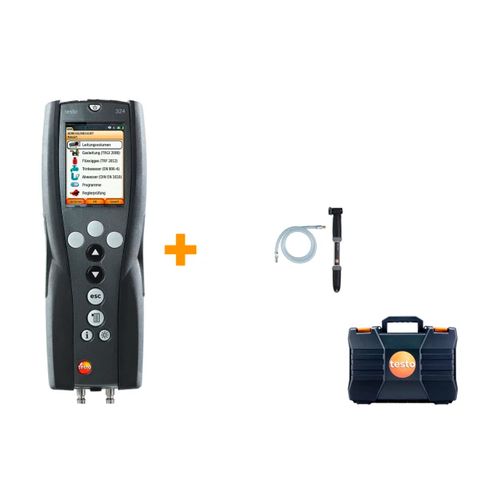 Instrumento de medição de pressão e vazamentos 0 a 1000hPa 0 a 10l/h IP40 USB IRDA Bluetooth opcional TESTO 0632 3240