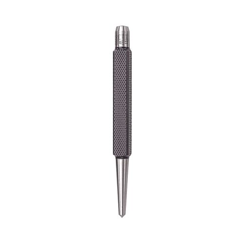 Punção de centro haste quadrada 108 x 4,0 mm corpo aço temperado ponta cônica antirrolo Starrett 264E