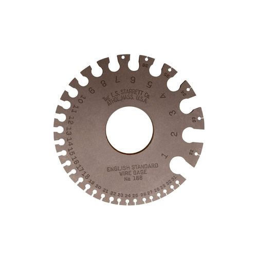 Fieira para arames padrão inglês 1-36 0,300-0,004'' aço temperado acabamento acetinado STARRETT 188