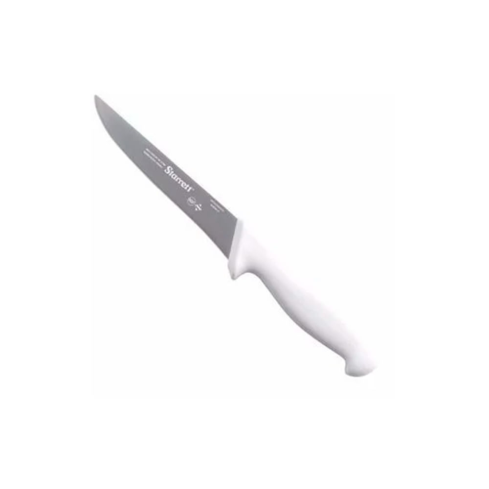 Faca de desossa lâmina reta estreita 15cm 6 aço inox cabo preto STARRETT KBKB104-6