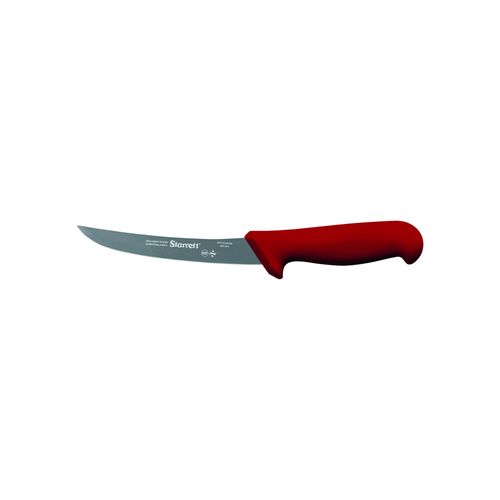 Faca de desossa lâmina curvada estreita 13cm 5'' cabo vermelho STARRETT BKR106-5