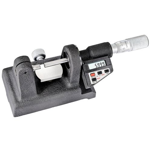 Micrômetro externo digital de bancada 0 a 25 mm resolução 0,001 mm catraca saída de dados base rígida Starrett 777MEXFLZ