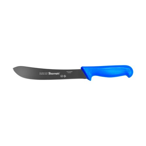 Faca de evisceração lâmina curvada estreita 20cm 8'' cabo azul STARRETT BKL606-8