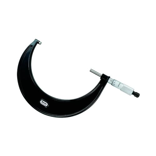 Micrômetro externo analógico 100 a 125 mm 4 a 5'' resolução 0,001 mm cromo acetinado catraca trava padrão Starrett V436.1MXRLSZ-125