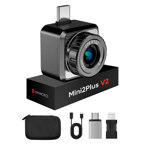 Câmera termográfica 256x192 px NETD <40 mK 25 Hz -20 a 400 °C USB-C Lightning HIKMICRO Mini2PlusV2