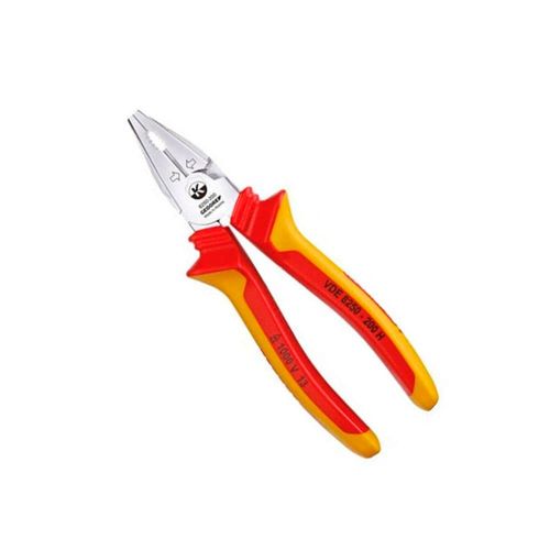 Alicate universal isolado VDE 1000 V 200 mm mandíbulas serrilhadas corte lateral EN 60900 IEC 60900 091.867 Gedore VDE 8250-200