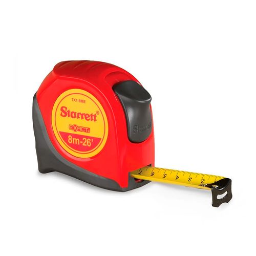 Trena de Bolso Mod. Exact 8m/26' mm/pol Starrett KTX1-8ME-S