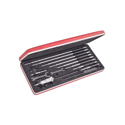 Micrômetro interno hastes sólidas 50 a 300mm 0,01mm conjunto 10 hastes STARRETT 124MBZ