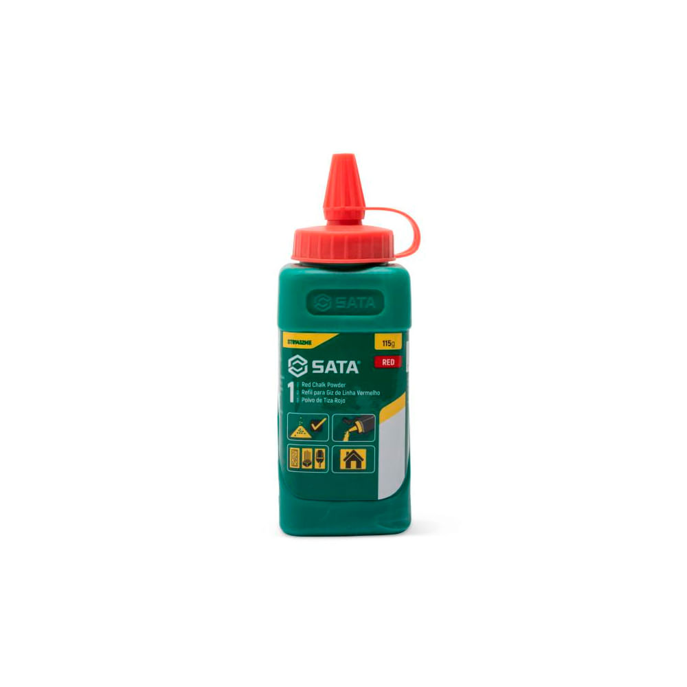 Refil para Giz de Linha Vermelho 115G SATA ST91432ME - Tecnoferramentas