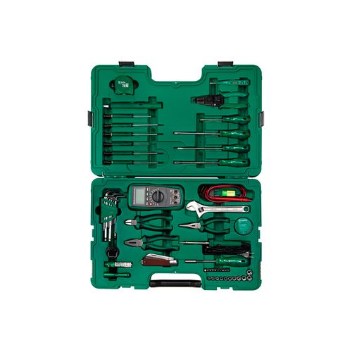 Jogo Ferramentas para Eletrônica 56 peças SATA ST09535SJ
