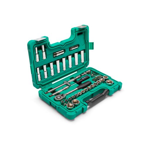 Jogo Soquetes Sextavados 1/2'' 60 peças mm SATA ST09007SJ