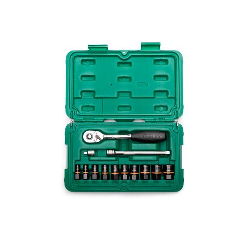 Jogo Soquete Extrator 13 peças 1/4&3/8'' SATA ST09137