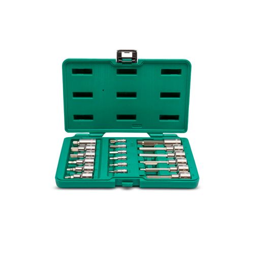 Jogo Soquete Bits Hex 1/4'' 1/2'' 18 peças SATA ST09053SJ