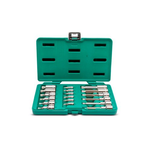 Jogo Soquete Bits 1/4'' 1/2'' 18 peças SATA ST09051SJ