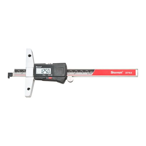 Paquímetro digital de profundidade 0 a 300mm 0,01mm IP67 RS232 STARRETT 3753B-12/300