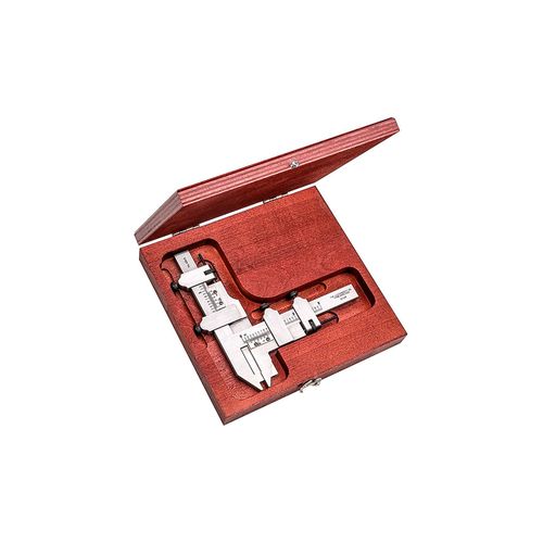 Paquímetro para dentes de engrenagens vernier DP10-1 0 a 1-1/4'' 0,001'' em estojo STARRETT 456BZ