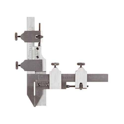 Paquímetro para dentes de engrenagens vernier DP 20-2 0 a 1-1/4'' 0,001'' em estojo STARRETT 456AZ