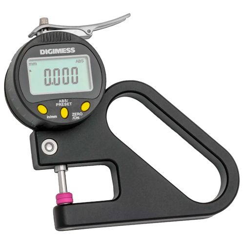 Medidor de Espessura Digital 0-10 mm Arco 30 mm pontas de cerâmica Digimess 130.403A