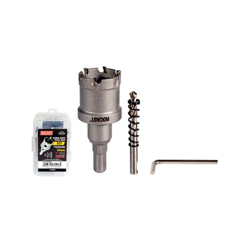 Serra Copo Metal Duro Tct com Suporte e Broca 22 mm Rocast 764,0004