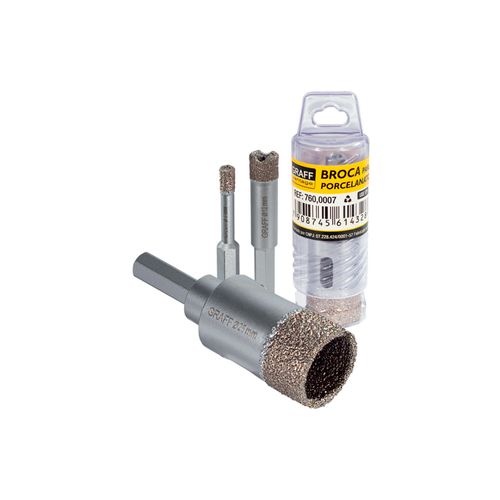 Serra Copo Diamantada para Porcelanato Graff 25 mm Porcelanato Graff Vantage 760,0007