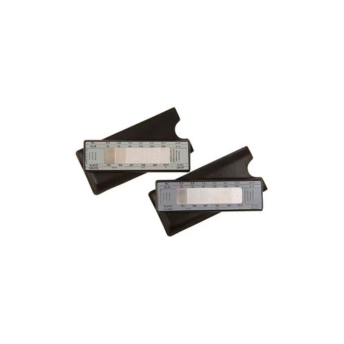 Padrão visual de rugosidade shot comparador de superfície 0.4 0.8 1.6 3.2 6.3 12.5µm ELCOMETER E129-2