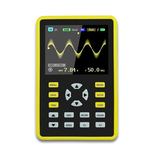 Osciloscópio Digital Portátil 1 Canal 100MHz 500MS/s Memória 128Kpts Tela 7'' USB ±400V Novotest.br NTOP