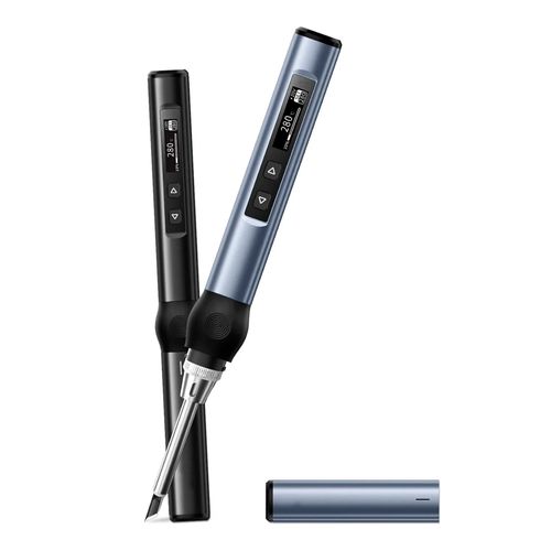 Ferro de Solda Inteligente 96W 9 a 24V 80 a 420°C OLED 0,87'' PD 65W Type-C ponta BC2 Novotest.br NTFSI-01BUPD